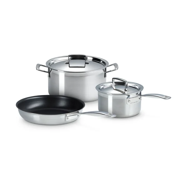 Le Creuset Le Creuset pot and frying pan set Stainless steel, 3 pieces