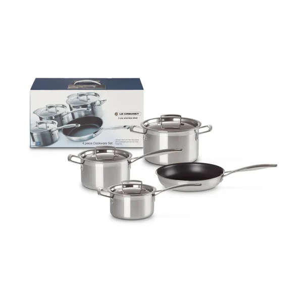 Le Creuset Le Creuset pot and frying pan set Stainless steel, 4 pieces