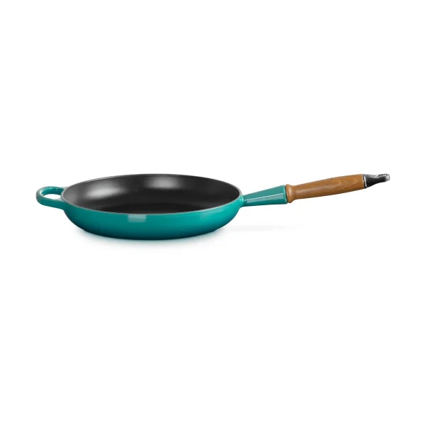 Le Creuset Le Creuset Signature frying pan wooden handle 28 cm Bleu Riviera