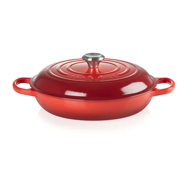 Le Creuset Signature shallow casserole 3.5 l Cerise