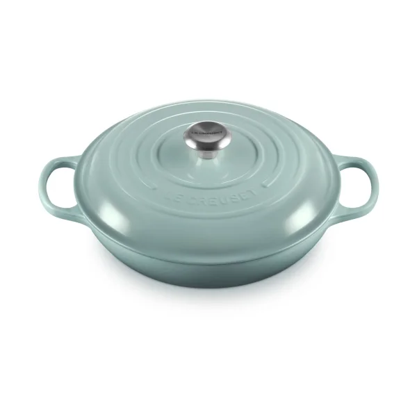 Le Creuset Signature shallow casserole 3.5 l Sea Salt