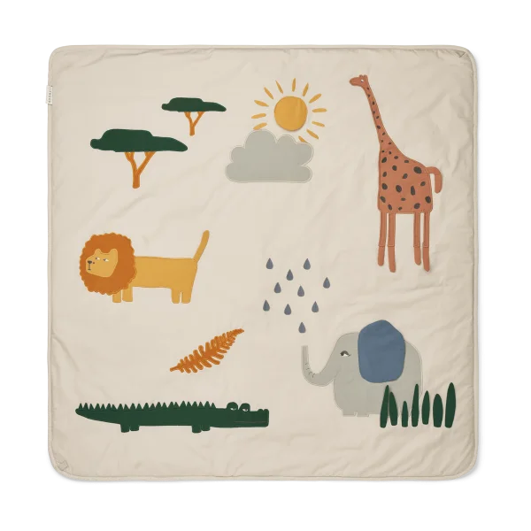 Liewood Glenn blanket 110x110 cm Safari sandy mix