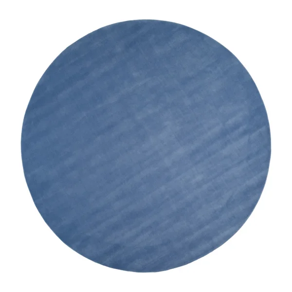 Linie Design Halo Cloud wool carpet round Blue, Ø250 cm