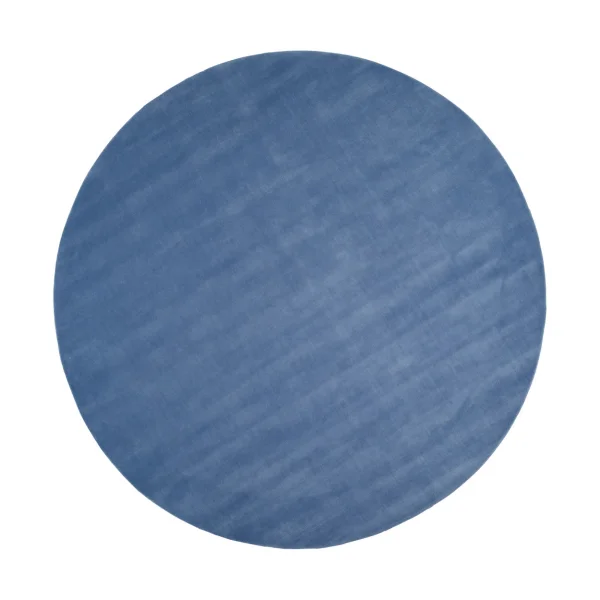 Linie Design Halo Cloud wool carpet round Blue, Ø300 cm