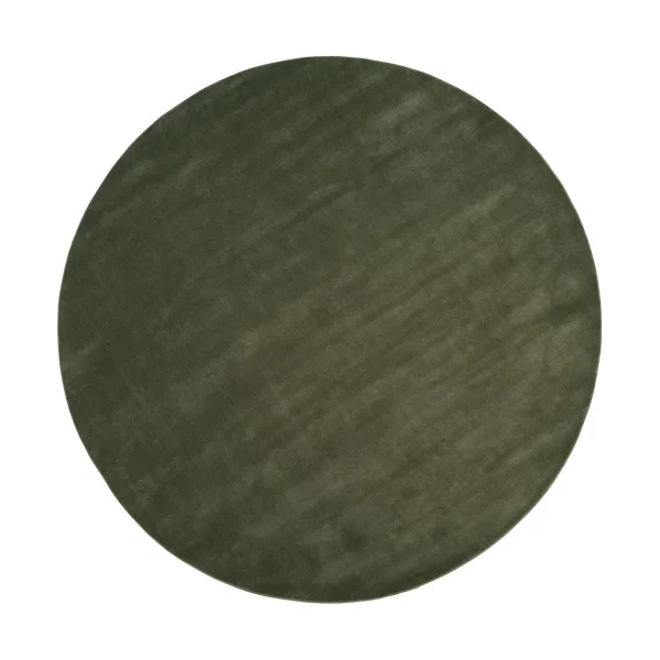 Linie Design Halo Cloud wool carpet round Moss, Ø300 cm