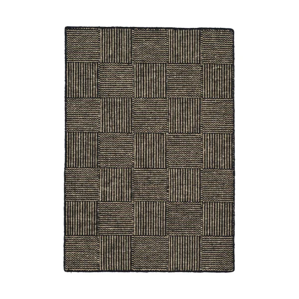 Linie Design Linie Design Chess rug Black, 140x200 cm