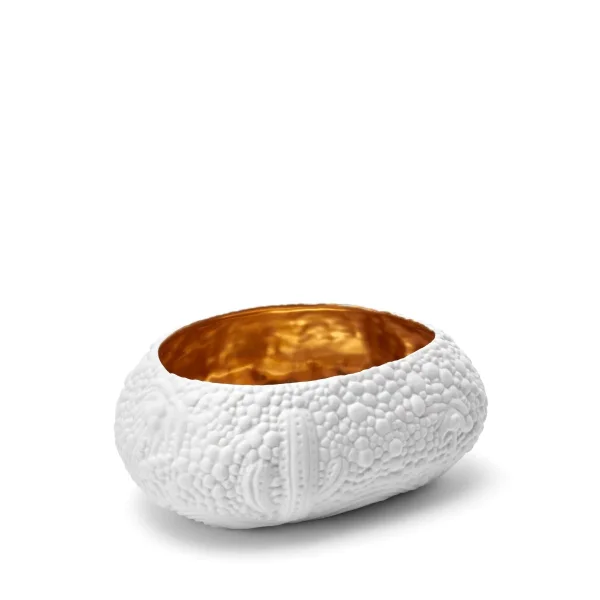 L'Objet | Haas Mojave Desert Bowl - Medium | White and Gold