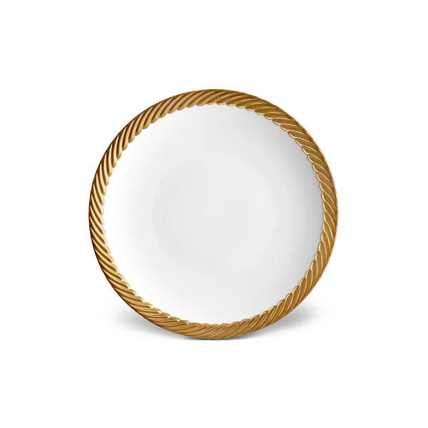 L'Objet I Corde Dinner Plate Gold