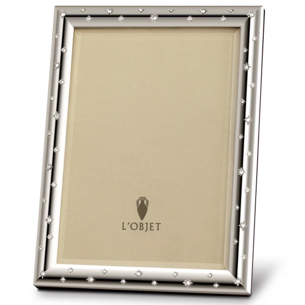 L'Objet I Stars Frame 8 x 10 I Platinum White Crystals