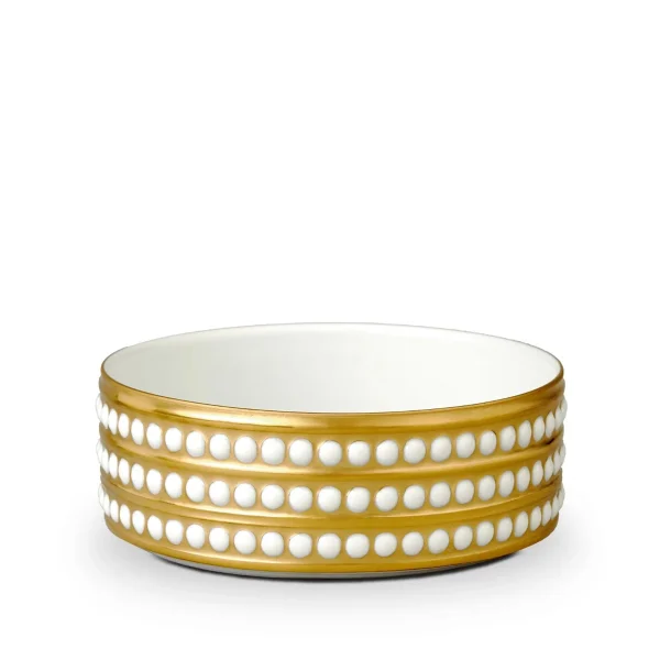 L'Objet | Perlée Deep Bowl - Medium | Gold
