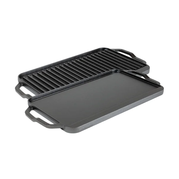 Lodge Chef collection reversible griddle and grill plate 50x25 cm