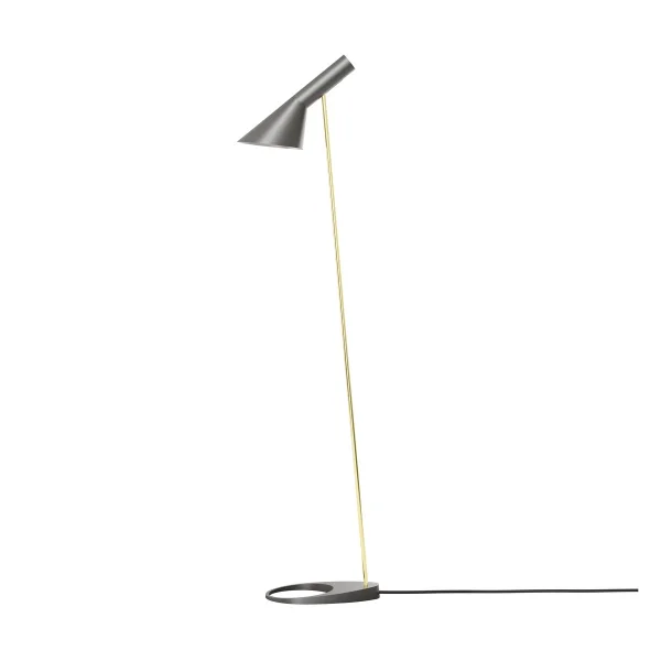 Louis Poulsen AJ floor lamp Brass-warm grey