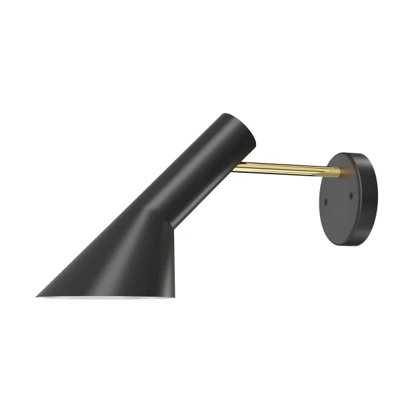 Louis Poulsen AJ wall lamp fixed installation without switch Brass-black