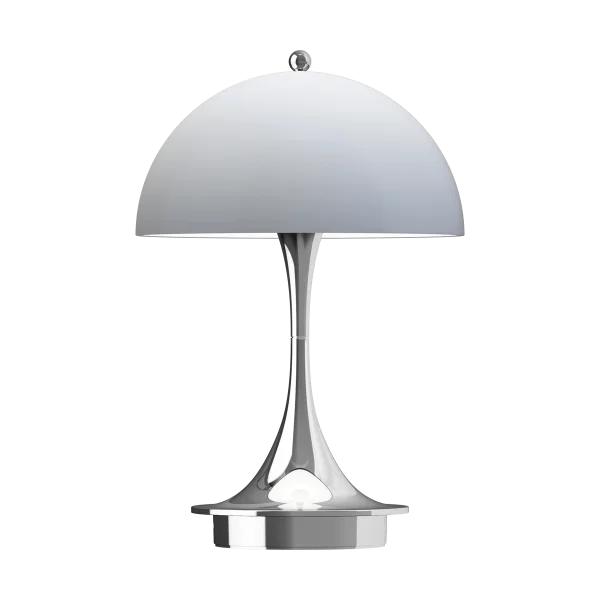 Louis Poulsen Panthella 160 Portable v3 table lamp Chrome opal grey