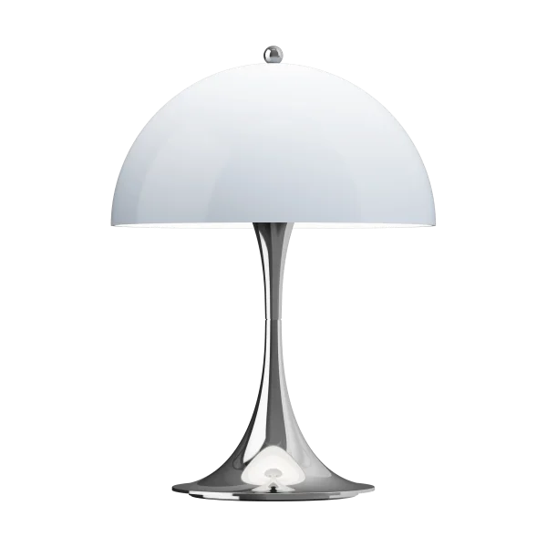Louis Poulsen Panthella 250 portable table lamp Chrome opal blue grey