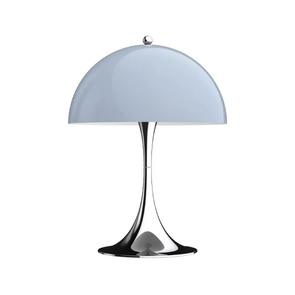 Louis Poulsen Panthella 250 table lamp Blue-grey opal chrome