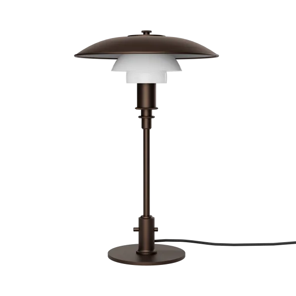 Louis Poulsen PH 3/2 Luna table lamp Aged brass-opal glass
