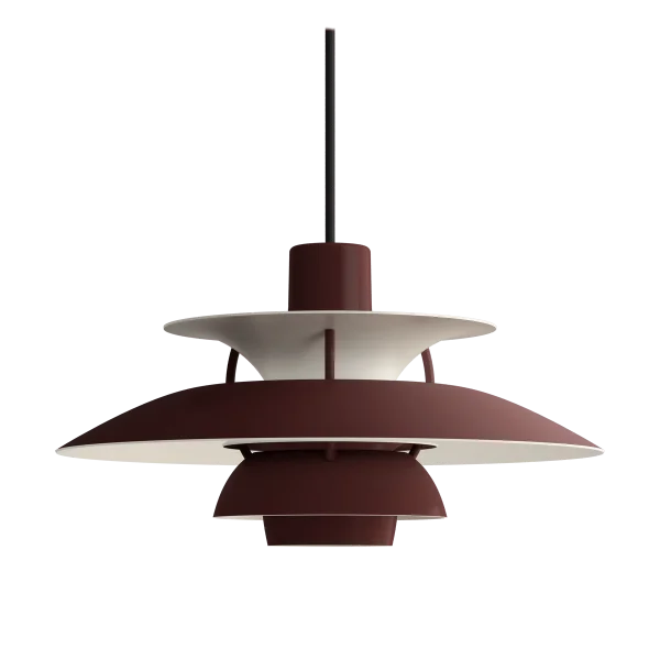 Louis Poulsen PH 5 MINI pendant lamp monochrome Burgundy