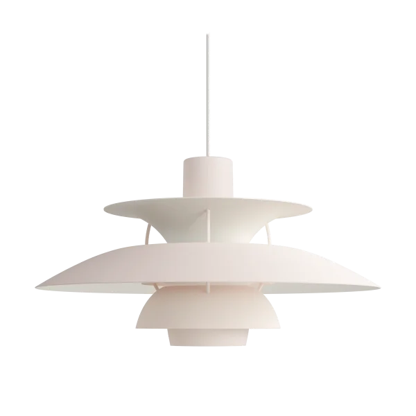 Louis Poulsen PH 5 pendant lamp monochrome Pale blush