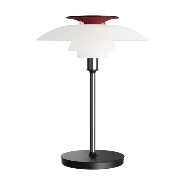 Louis Poulsen PH 80 portable table lamp White opal, chrome-plated