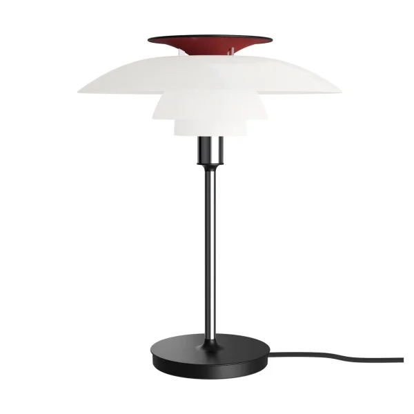 Louis Poulsen PH 80 table lamp White opal, chrome-plated