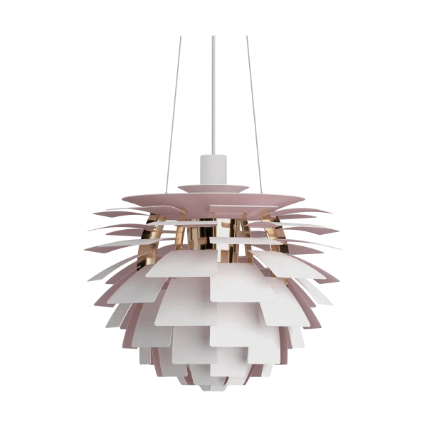 Louis Poulsen PH Artichoke Anniversary edition pendant lamp Matte white-pale rose Ø48 cm