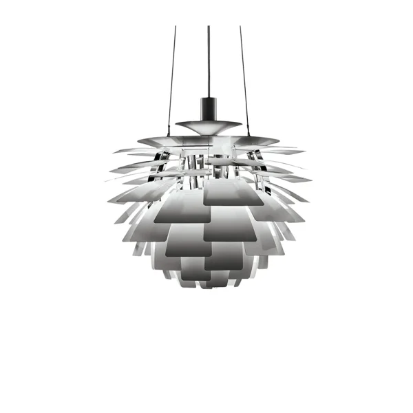 Louis Poulsen PH Artichoke pendant lamp LED Brushed steel, Ø48 cm