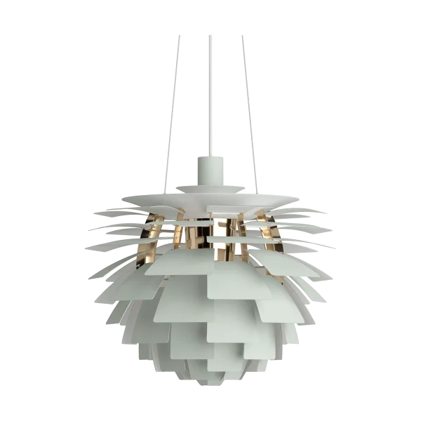 Louis Poulsen PH Artichoke pendant lamp Ø48 cm Dusty green-brass metallised