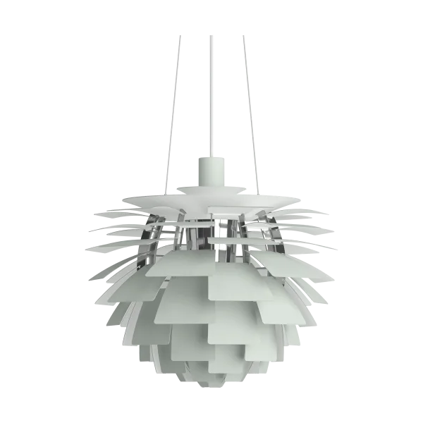 Louis Poulsen PH Artichoke pendant lamp Ø48 cm Dusty green-high lustre chrome plated