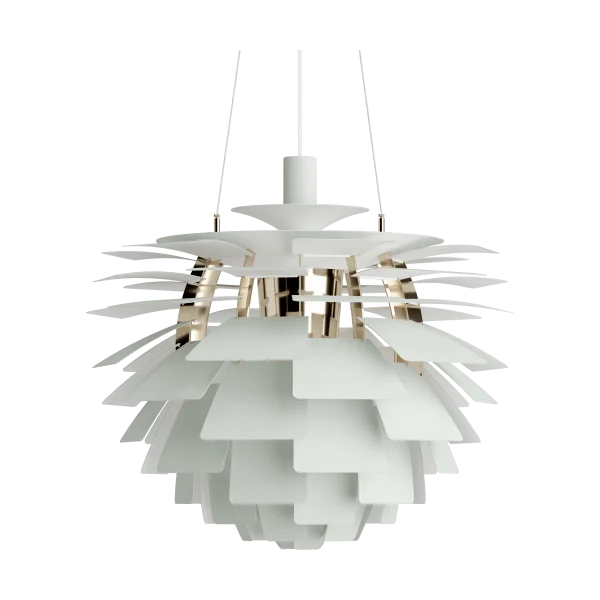 Louis Poulsen PH Artichoke pendant lamp Ø60 cm Dusty green-brass metallised