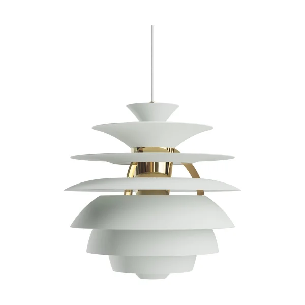 Louis Poulsen PH Snowball pendant lamp Dusty green-brass