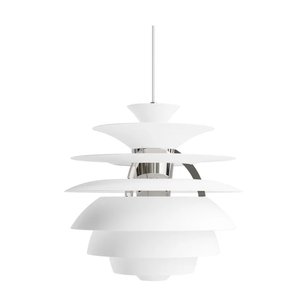 Louis Poulsen PH Snowball pendant lamp Soft white-chrome