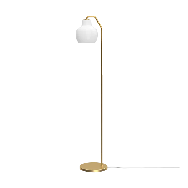 Louis Poulsen VL Ring Crown floor lamp Brass-opal glass