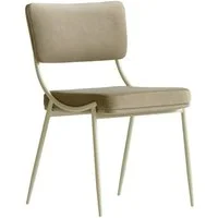 Luna, Chair, Light Neutral - Andrew Martin Velvet