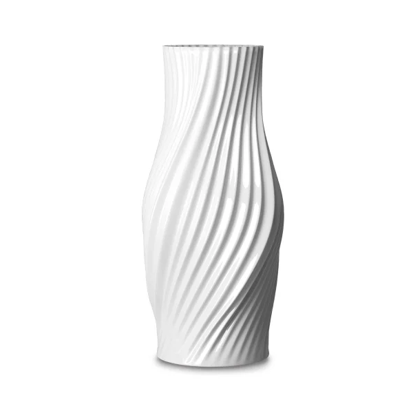 Lyngby Porcelæn Twist vase 31 cm White
