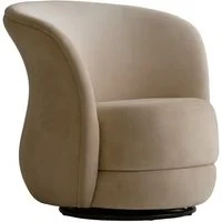 Mandona, Chair, Light Neutral - Andrew Martin Velvet