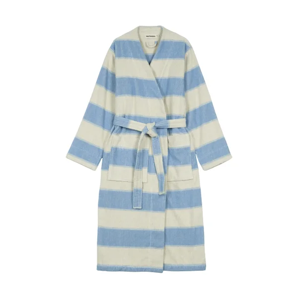 Marimekko Galleria bathrobe Light blue, melon, M