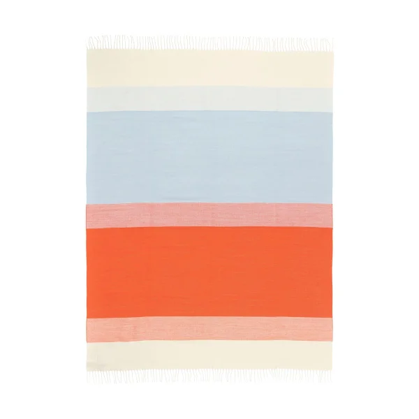 Marimekko Hennika throw 120x180 cm Orange-white-Light blue