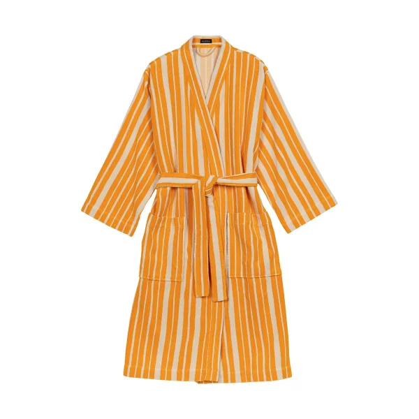 Marimekko Raide bathrobe yellow XL