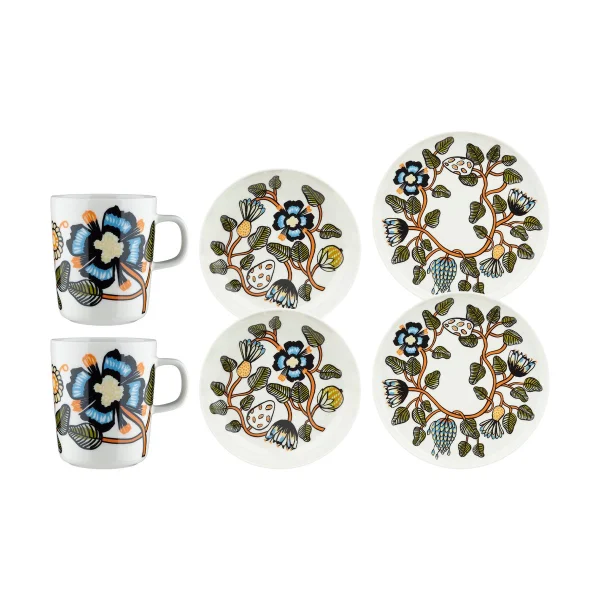 Marimekko Tiara dinnerware set 6 pieces White