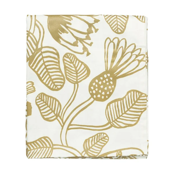 Marimekko Tiara tablecloth 135x250 cm White-gold