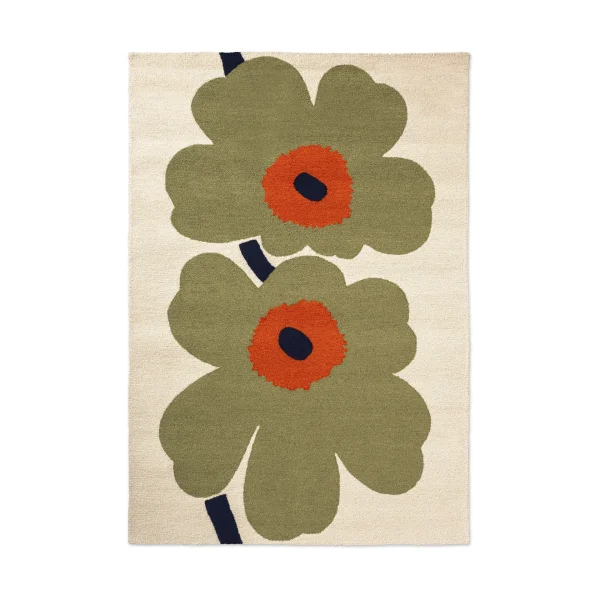 Marimekko Unikko anniversary outdoor rug Dusty green, 250x350 cm
