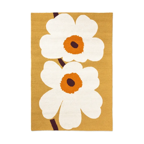 Marimekko Unikko anniversary outdoor rug Honey, 140x200 cm