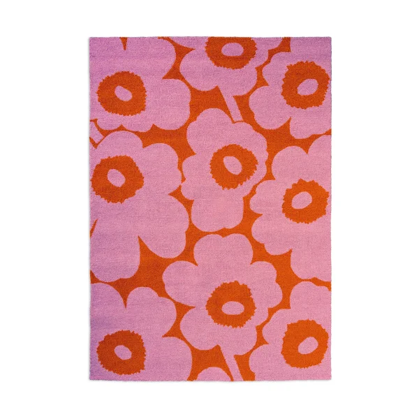 Marimekko Unikko outdoor rug Pink-orange, 250x350 cm