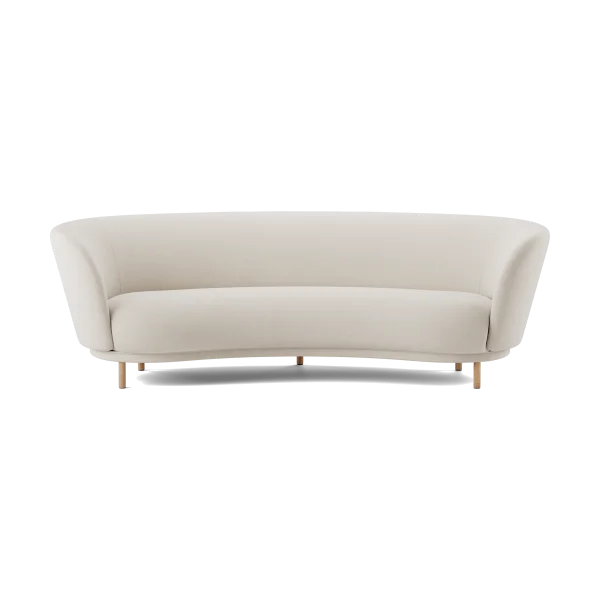 Massproductions Dandy 3-seater sofa Natural oak-Linara 05 Porridge