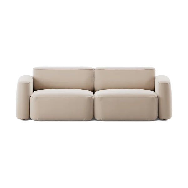 Massproductions Patch 2.5-seater sofa Atlantis 52 Alabaster
