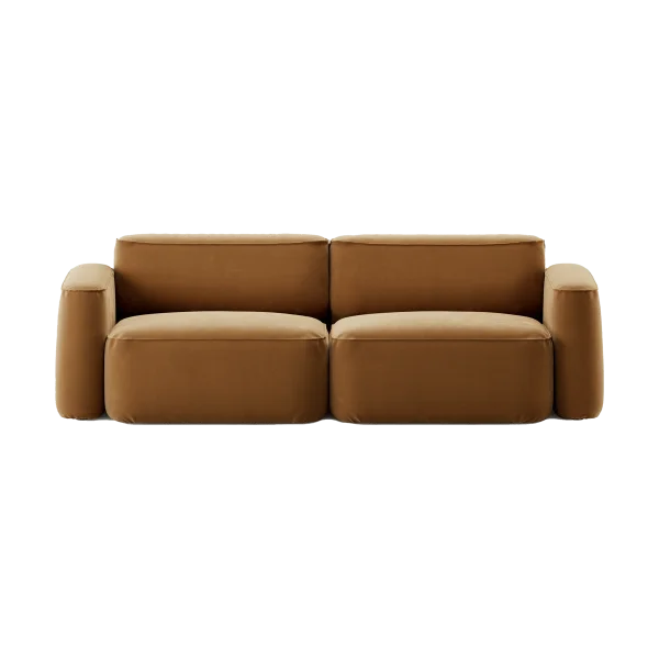 Massproductions Patch 2.5-seater sofa Atlantis 91 Cumin