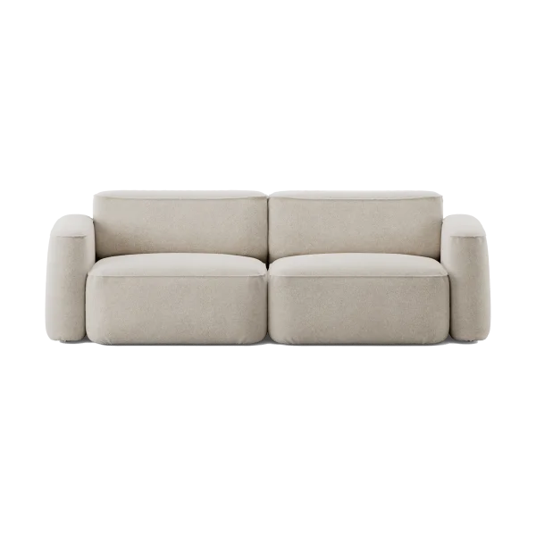 Massproductions Patch 2.5-seater sofa Spiral 21 Chalk