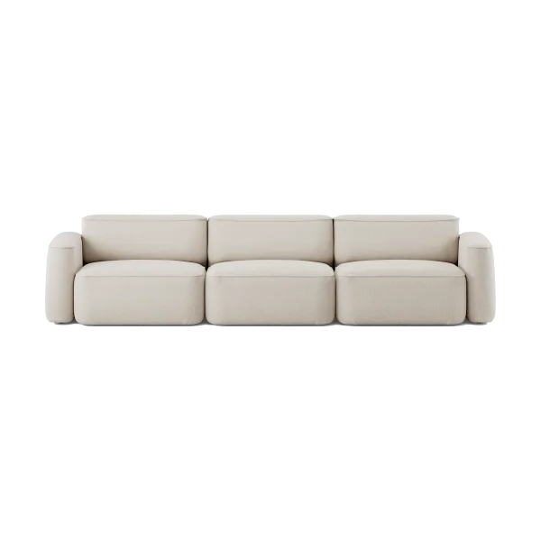 Massproductions Patch 3-seater sofa Linara 05 Porridge