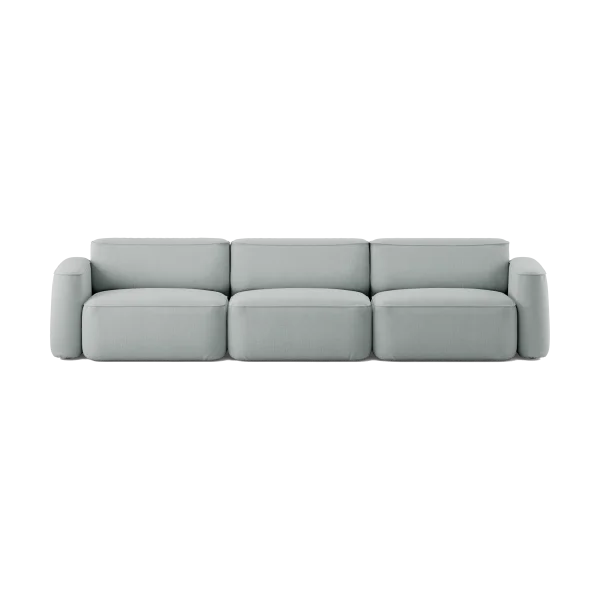 Massproductions Patch 3-seater sofa Linara 253 Swedish Grey